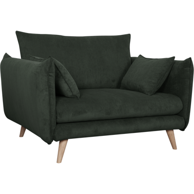 CAMIF Fauteuil XXL velours côtelé Orion Vert Cèdre - Publicité CAMIF Fauteuil XXL velours côtelé Orion Vert Cèdre - Publicité