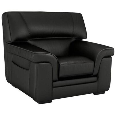 CAMIF Fauteuil cuir Valentina Noir - Publicité CAMIF Fauteuil cuir Valentina Noir - Publicité