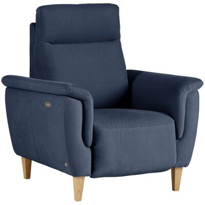 CAMIF Fauteuil relax electrique tissu coton lin Bergen Marine - Publicité CAMIF Fauteuil relax electrique tissu coton lin Bergen Marine - Publicité