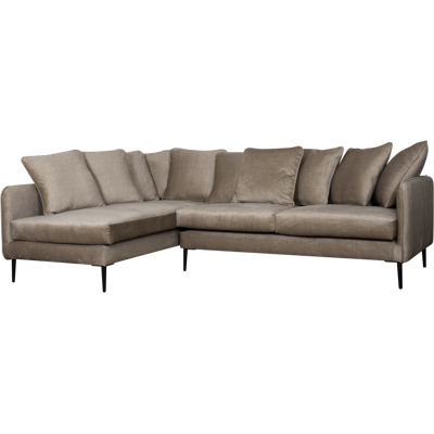 CAMIF Canapé d'angle velours Olympe Beige - Publicité CAMIF Canapé d'angle velours Olympe Beige - Publicité