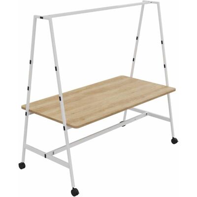 BURONOMIC Table de travail collaborative mobile Alto Blanc Largeur 180 cm - Publicité BURONOMIC Table de travail collaborative mobile Alto Blanc Largeur 180 cm - Publicité
