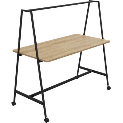 BURONOMIC Table de travail collaborative mobile Alto Noir Largeur 180 cm - Publicité BURONOMIC Table de travail collaborative mobile Alto Noir Largeur 180 cm - Publicité