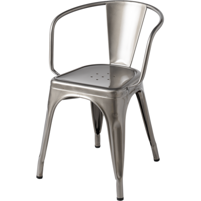 TOLIX Fauteuil A56 Brut verni - Publicité TOLIX Fauteuil A56 Brut verni - Publicité