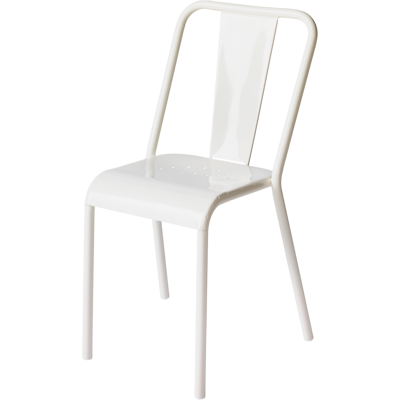 TOLIX Chaise T37 Blanc Pur - Publicité TOLIX Chaise T37 Blanc Pur - Publicité