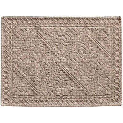 VIVARAISE Tapis de bain coton Enzo Lin 54 x 64 cm - Publicité VIVARAISE Tapis de bain coton Enzo Lin 54 x 64 cm - Publicité