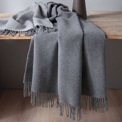 Biederlack Cashmere-Plaid - Couverture en laine et cachemire - Publicité Biederlack Cashmere-Plaid - Couverture en laine et cachemire - Publicité