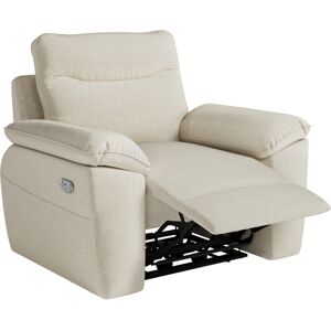 LOUNGITUDE Fauteuil de relaxation électrique ROSS en tissu Beige Tissu - Publicité LOUNGITUDE Fauteuil de relaxation électrique ROSS en tissu Beige Tissu - Publicité