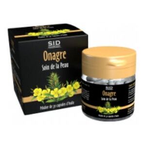 Capsules Soin de la Peau d'Onagre S.I.D NUTRITION - Complément Alimentaire - Publicité Capsules Soin de la Peau d'Onagre S.I.D NUTRITION - Complément Alimentaire - Publicité