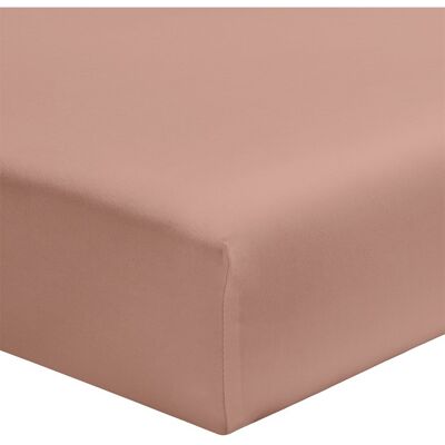 A demain Drap-housse en percale de coton biologique Vieux Rose140x200 cm - Publicité A demain Drap-housse en percale de coton biologique Vieux Rose140x200 cm - Publicité
