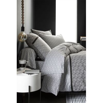 Origin Quentin Ensemble de Literie Noir et Blanc - Linge de lit - Publicité Origin Quentin Ensemble de Literie Noir et Blanc - Linge de lit - Publicité