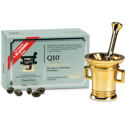 Pharma Nord Q10 GOLD 100 mg 120+30 caps vit-B - Publicité Pharma Nord Q10 GOLD 100 mg 120+30 caps vit-B - Publicité
