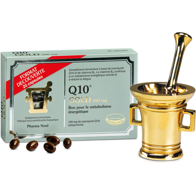 Pharma Nord Q10 GOLD 100 mg 20 caps vit-B - Publicité Pharma Nord Q10 GOLD 100 mg 20 caps vit-B - Publicité