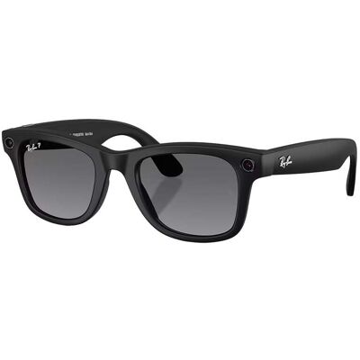 Ray Ban - Lunettes de soleil polarisées connectées - Ray-Ban META Wayfarer - Gen 2 Matte Black/Polar Gradient Graphite - Noir - Publicité Ray Ban - Lunettes de soleil polarisées connectées - Ray-Ban META Wayfarer - Gen 2 Matte Black/Polar Gradient Graphite - Noir - Publicité