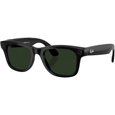 Ray Ban - Lunettes de soleil photochromiques connectées - Ray-Ban META Wayfarer - Gen 2 Shiny Black/Transitions Graphite Green - Noir - Publicité Ray Ban - Lunettes de soleil photochromiques connectées - Ray-Ban META Wayfarer - Gen 2 Shiny Black/Transitions Graphite Green - Noir - Publicité