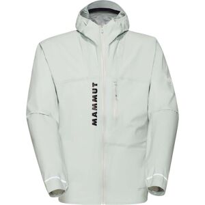 Mammut - Veste de trail imperméable et coupe-vent en Pertex® Shield - Aenergy TR HS Hooded Jacket Men Silver Sage pour Homme - Taille L - Gris - Publicité Mammut - Veste de trail imperméable et coupe-vent en Pertex® Shield - Aenergy TR HS Hooded Jacket Men Silver Sage pour Homme - Taille L - Gris - Publicité