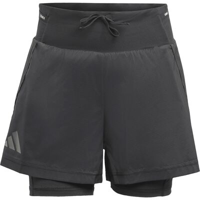 Adidas - Short léger séchage rapide - Xploric 2In1 Short W Black - Taille S - Noir - Publicité Adidas - Short léger séchage rapide - Xploric 2In1 Short W Black - Taille S - Noir - Publicité
