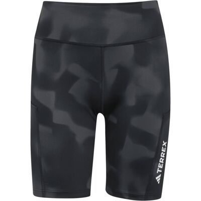 Adidas - Cuissard robuste et stretch - Multi 8" AOP Tight Short W Black - Taille M - Noir - Publicité Adidas - Cuissard robuste et stretch - Multi 8" AOP Tight Short W Black - Taille M - Noir - Publicité