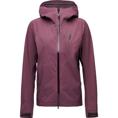 Black Diamond - Veste d'alpinisme imper-respirante - W Highline Stretch Shell Fig pour Femme - Taille XS - Bordeaux - Publicité Black Diamond - Veste d'alpinisme imper-respirante - W Highline Stretch Shell Fig pour Femme - Taille XS - Bordeaux - Publicité