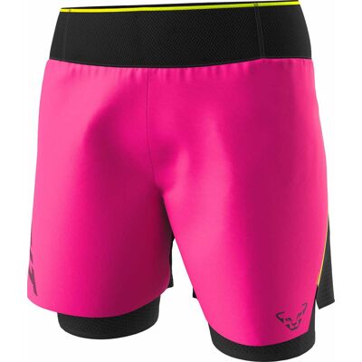Dynafit - DNA Ultra 2in1 - Rose/Noir - S - Short de trail - Publicité Dynafit - DNA Ultra 2in1 - Rose/Noir - S - Short de trail - Publicité