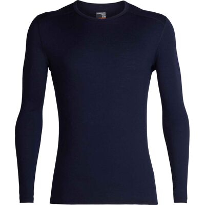 Icebreaker - Première couche en laine de mérinos - M Merino 200 Oasis LS Crewe Midnight Navy en Laine - Taille M - Publicité Icebreaker - Première couche en laine de mérinos - M Merino 200 Oasis LS Crewe Midnight Navy en Laine - Taille M - Publicité