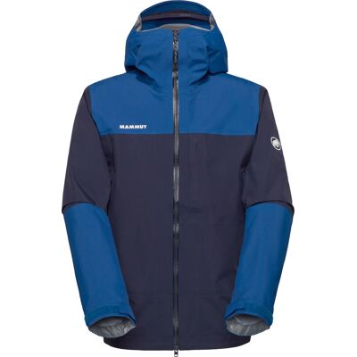 Mammut - Veste d'alpinisme imperméable - Alto Guide HS Hooded Jacket Men Marine Tschiel pour Homme - Taille S - Bleu - Publicité Mammut - Veste d'alpinisme imperméable - Alto Guide HS Hooded Jacket Men Marine Tschiel pour Homme - Taille S - Bleu - Publicité