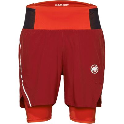 Mammut - Short stretch léger running trail - Aenergy TR 2 in 1 Shorts Men Dark Mammut Red Black pour Homme - Taille L - Rouge - Publicité Mammut - Short stretch léger running trail - Aenergy TR 2 in 1 Shorts Men Dark Mammut Red Black pour Homme - Taille L - Rouge - Publicité