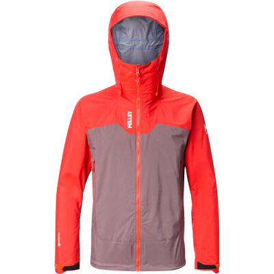 Millet - Veste d'alpinisme en GORE-TEX® - Kamet GTX Jkt M Paprika Pepper - Taille L - Orange - Publicité Millet - Veste d'alpinisme en GORE-TEX® - Kamet GTX Jkt M Paprika Pepper - Taille L - Orange - Publicité