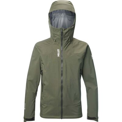 Millet - Veste d'alpinisme en GORE-TEX® - Kamet GTX Jkt M Grape Leaf pour Homme - Taille M - Vert - Publicité Millet - Veste d'alpinisme en GORE-TEX® - Kamet GTX Jkt M Grape Leaf pour Homme - Taille M - Vert - Publicité