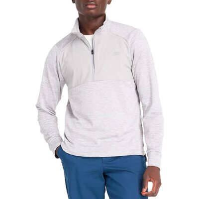 New Balance Homme Heat Grid Demi Zip - Gris - Sweatshirt - Publicité New Balance Homme Heat Grid Demi Zip - Gris - Sweatshirt - Publicité