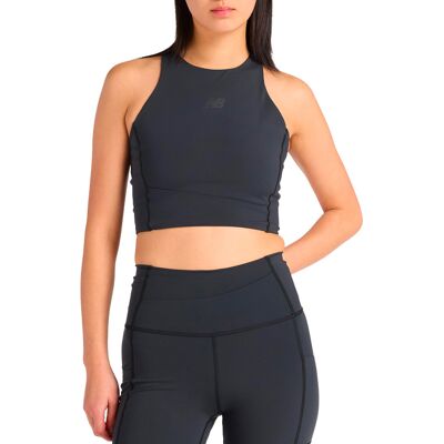 New Balance - Débardeur court respirant - RC Elite Storage Crop Tank Black pour Femme - Taille M - Noir - Publicité New Balance - Débardeur court respirant - RC Elite Storage Crop Tank Black pour Femme - Taille M - Noir - Publicité