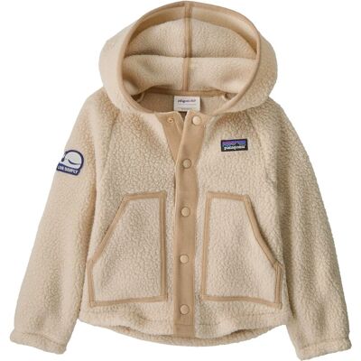 Patagonia - Polaire à col montant - Baby Retro Pile Jkt Live Simply Whale Patch: Dark Natural - Taille Enfant 97 - Beige - Publicité Patagonia - Polaire à col montant - Baby Retro Pile Jkt Live Simply Whale Patch: Dark Natural - Taille Enfant 97 - Beige - Publicité