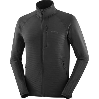 Salomon Essential Lightwarm Full Zip - Veste polaire - Publicité Salomon Essential Lightwarm Full Zip - Veste polaire - Publicité