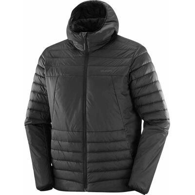 Salomon - Doudoune en Primaloft® - RFLX HD Jkt M Deep Black pour Homme - Taille L - Noir - Publicité Salomon - Doudoune en Primaloft® - RFLX HD Jkt M Deep Black pour Homme - Taille L - Noir - Publicité