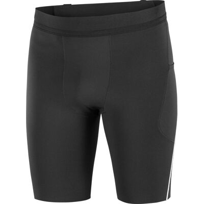 Salomon - Cuissard respirant à séchage rapide - Sense Stow Short Tights 9" M Deep Black pour Homme - Taille S - Noir - Publicité Salomon - Cuissard respirant à séchage rapide - Sense Stow Short Tights 9" M Deep Black pour Homme - Taille S - Noir - Publicité