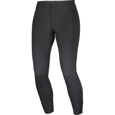 Salomon - Collant coupe-vent et déperlant - Sense Softshell Tights W Deep Black en Softshell - Taille S - Noir - Publicité Salomon - Collant coupe-vent et déperlant - Sense Softshell Tights W Deep Black en Softshell - Taille S - Noir - Publicité