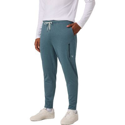Vuori - Pantalon jogging - Sunday Performance Jogger 28" M Blue Sea Heather - Taille M - Bleu - Publicité Vuori - Pantalon jogging - Sunday Performance Jogger 28" M Blue Sea Heather - Taille M - Bleu - Publicité