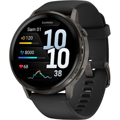 Garmin - Montre connectée - Venu 4 45mm Black/Slate - Noir - Publicité Garmin - Montre connectée - Venu 4 45mm Black/Slate - Noir - Publicité