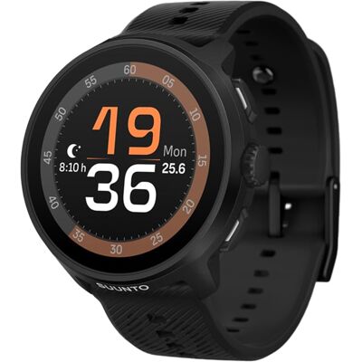Suunto - Montre GPS - Suunto Run All Black + Silicone Strap en Silicone - Noir - Publicité Suunto - Montre GPS - Suunto Run All Black + Silicone Strap en Silicone - Noir - Publicité