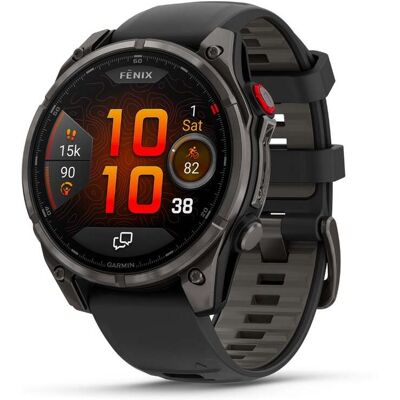 Garmin - Montre GPS - Fenix 8 Pro Amoled 47mm Sapphire Titane/Carbon Gray en Titane - Gris - Publicité Garmin - Montre GPS - Fenix 8 Pro Amoled 47mm Sapphire Titane/Carbon Gray en Titane - Gris - Publicité