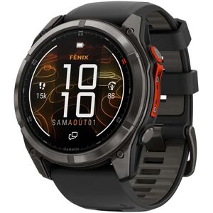 Garmin - Montre GPS - Fenix 8 Pro MicroLED en Titane - Noir