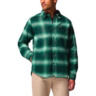 Columbia - Chemise en sherpa - Windward II Shirt Jacket Rain Forest Blurred Ombre pour Homme - Taille XL - Vert - Publicité Columbia - Chemise en sherpa - Windward II Shirt Jacket Rain Forest Blurred Ombre pour Homme - Taille XL - Vert - Publicité
