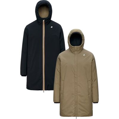 K-Way - Veste mi-longue réversible et isolante - Jacob St Warm Double Black Pure Green Army - Taille L - Noir - Publicité K-Way - Veste mi-longue réversible et isolante - Jacob St Warm Double Black Pure Green Army - Taille L - Noir - Publicité
