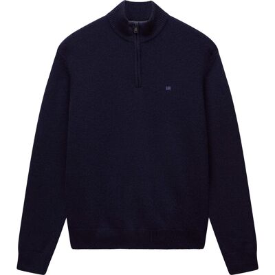 Napapijri - Pull demi-zippé en laine - Ordin Hz Blu Marine en Laine - Taille L - Beige - Publicité Napapijri - Pull demi-zippé en laine - Ordin Hz Blu Marine en Laine - Taille L - Beige - Publicité