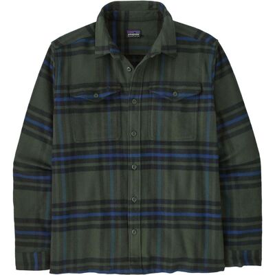 Patagonia - Sur-chemise en coton biologique - M's Fjord Flannel Shirt Catch: Old Growth Green pour Homme en Coton - Taille L - Vert - Publicité Patagonia - Sur-chemise en coton biologique - M's Fjord Flannel Shirt Catch: Old Growth Green pour Homme en Coton - Taille L - Vert - Publicité