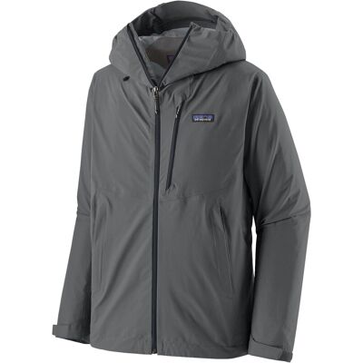 Patagonia - Veste de randonnée - M's Granite Crest Rain Jkt Forge Grey w/Black pour Homme en Nylon - Taille M - Gris - Publicité Patagonia - Veste de randonnée - M's Granite Crest Rain Jkt Forge Grey w/Black pour Homme en Nylon - Taille M - Gris - Publicité