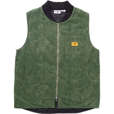 Service Works - Veste en coton bio - Xerox Camo Padded Work Vest Olive pour Homme en Coton - Taille L - Kaki - Publicité Service Works - Veste en coton bio - Xerox Camo Padded Work Vest Olive pour Homme en Coton - Taille L - Kaki - Publicité