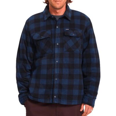 Volcom - Chemise en polaire à carreaux - Bowered II Fleece Shirt Marine pour Homme - Taille L - Navy - Publicité Volcom - Chemise en polaire à carreaux - Bowered II Fleece Shirt Marine pour Homme - Taille L - Navy - Publicité