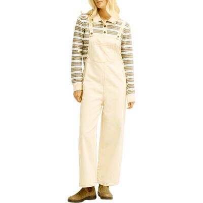 Billabong - Salopette en jean - Pacific Denim Onesie Jumpsuit White Cap pour Femme en Coton - Taille S - Beige - Publicité Billabong - Salopette en jean - Pacific Denim Onesie Jumpsuit White Cap pour Femme en Coton - Taille S - Beige - Publicité