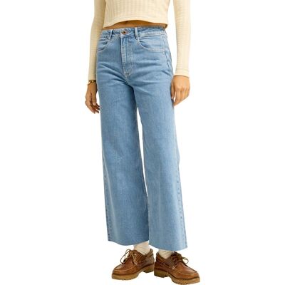 Billabong - Jean évasé en coton - Be Free Denim Pant Surf Spray en Coton - Taille 35 - Bleu - Publicité Billabong - Jean évasé en coton - Be Free Denim Pant Surf Spray en Coton - Taille 35 - Bleu - Publicité