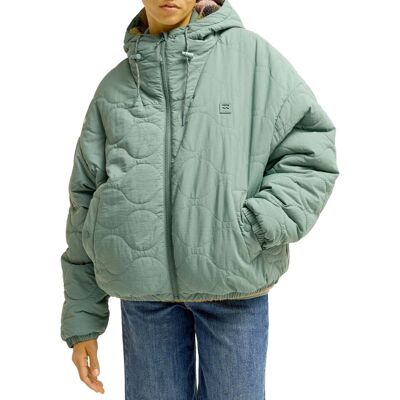 Billabong - Doudoune matelassée à capuche - Fall Camper Puffer Jacket Stormy Seas en Nylon - Taille S - Vert - Publicité Billabong - Doudoune matelassée à capuche - Fall Camper Puffer Jacket Stormy Seas en Nylon - Taille S - Vert - Publicité